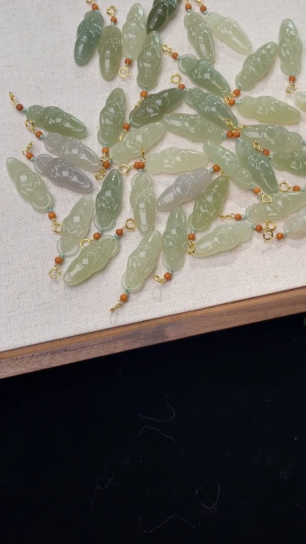 【闪购商品】和田玉颈饰银S925镶嵌【柒优选】木珠站佛多样发一