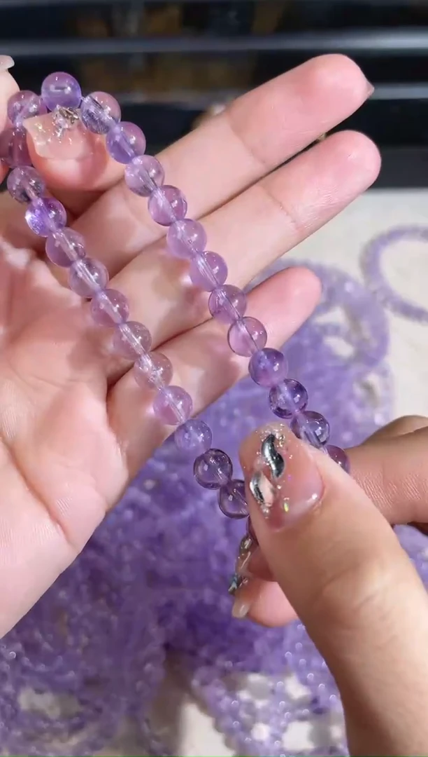 【闪购商品】水晶手串未镶嵌【柒柒优选】碎冰冰6m单圈多样性发