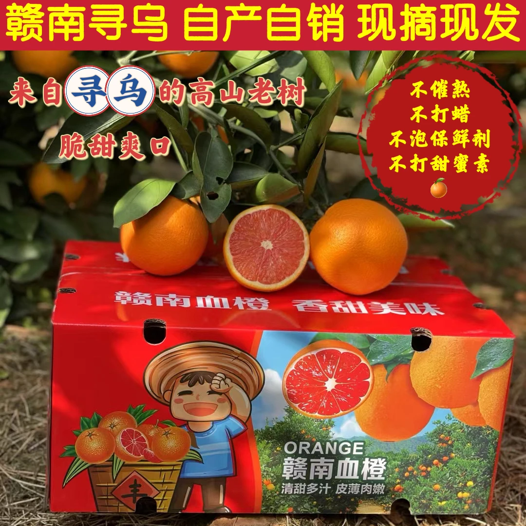 （渼佳专属）正宗赣南血橙红肉脐橙脆甜爽口香甜多汁原产地现摘现发