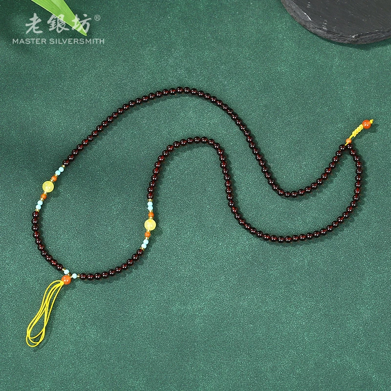 老银坊DIY多功能蜜蜡血珀珠珠链 0021405
