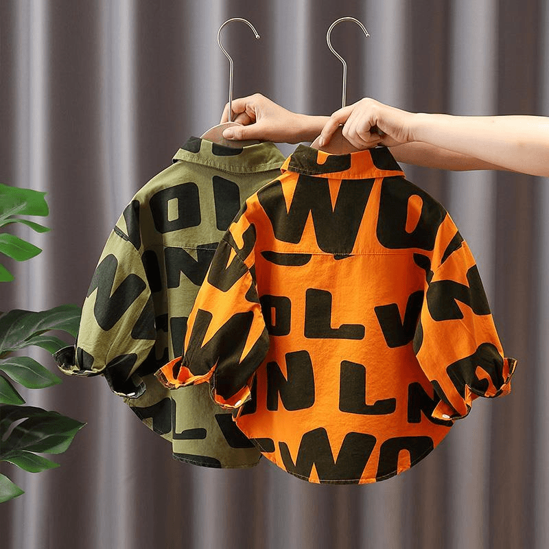 【特价清仓】男童衬衫长袖秋装2023新款中小儿童春秋款洋气韩版上