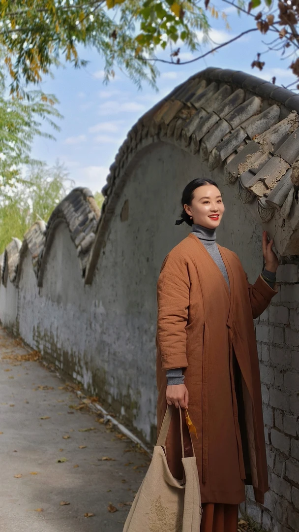 朴时.如故【中式汉服长袍】冬季棉服