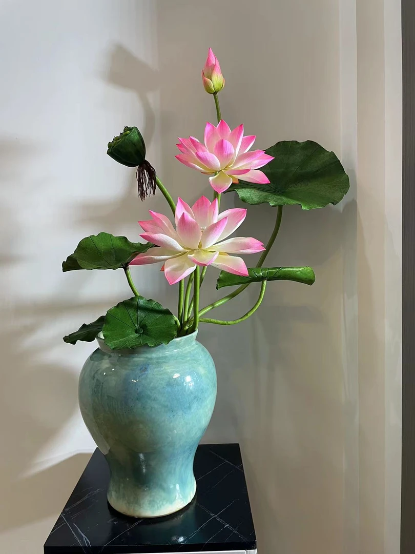 手工花艺仿真丝布艺花成品