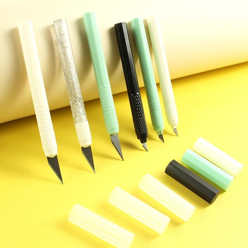 diy裁纸橡皮ins雕刻刀美工刀雕刻手工手账笔刀剪纸风手工雕刻刀