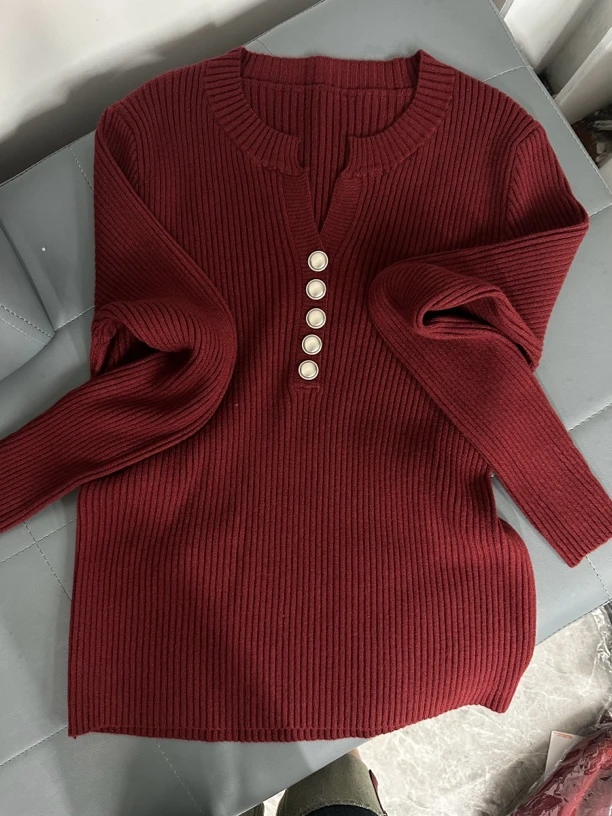 18023针织毛衣显瘦气质长袖时尚