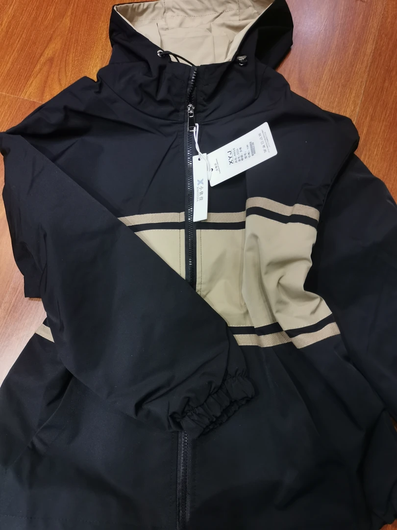 3326秋季女外套户外防风女款休闲女装女士拼接运动风连帽时尚