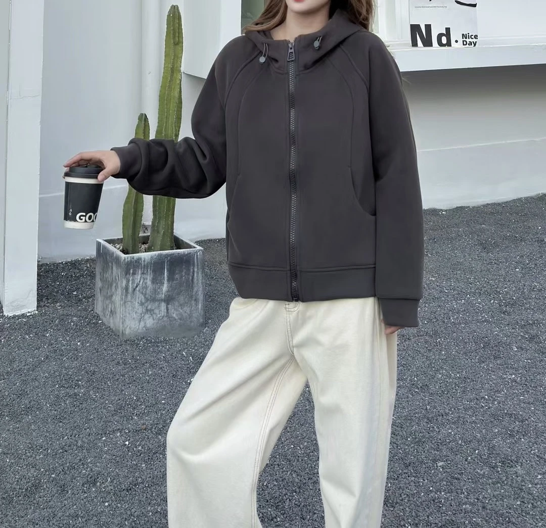 99078连帽外套加绒加厚