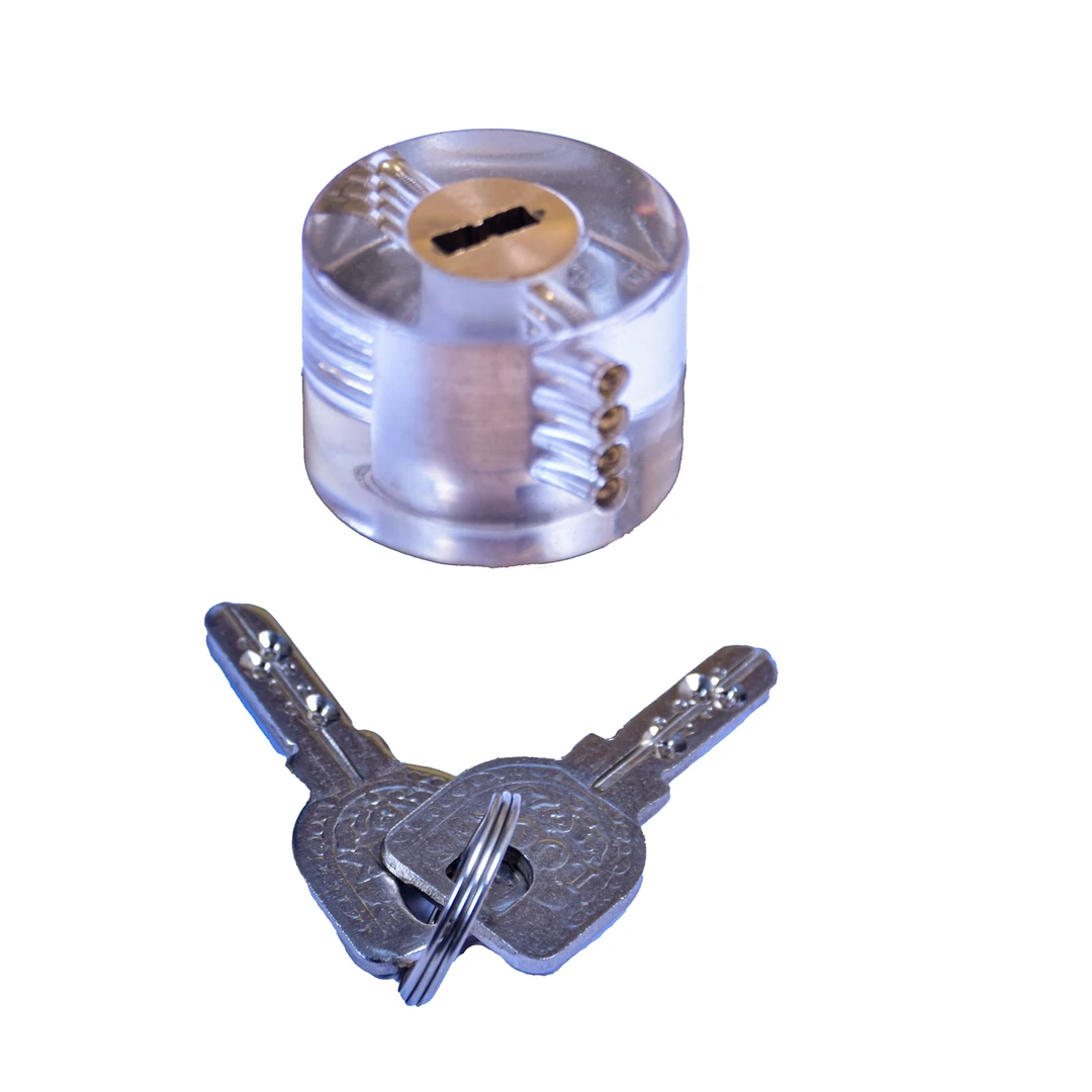 透明锁 电脑打孔锁芯（源头工厂代客发货） 水晶透明度 更清晰