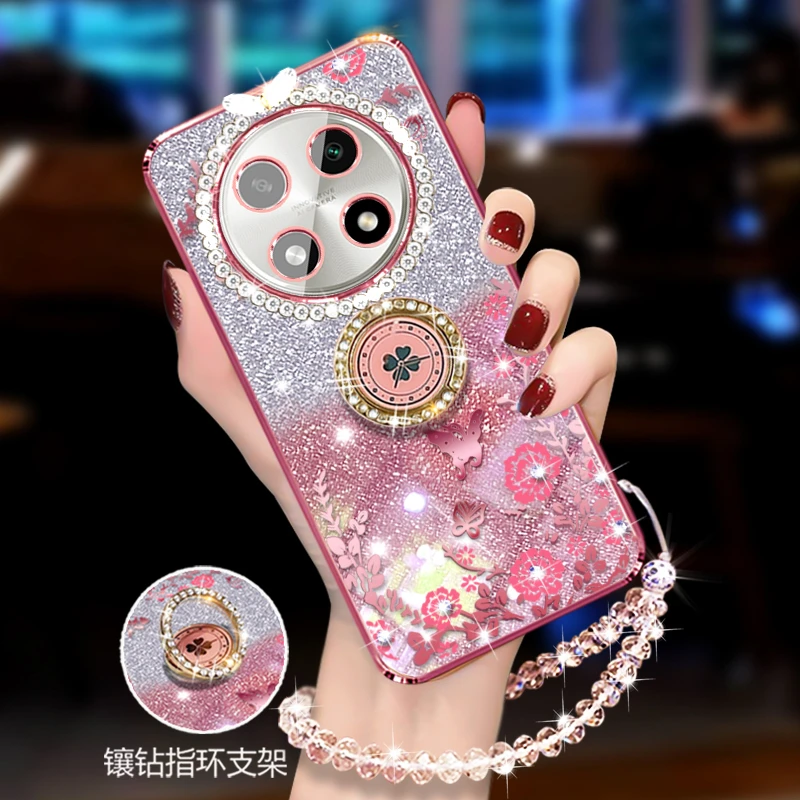 oppoA2Pro手机壳全包防摔Oppoa2pro曲屏创意PJG110支架防摔软壳钻