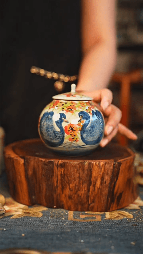【闪购商品】瓷片手工手绘，高温釉下彩