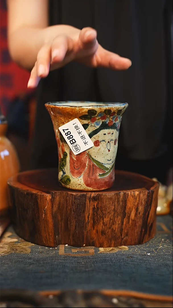 【闪购商品】瓷片手工手绘，高温釉下彩