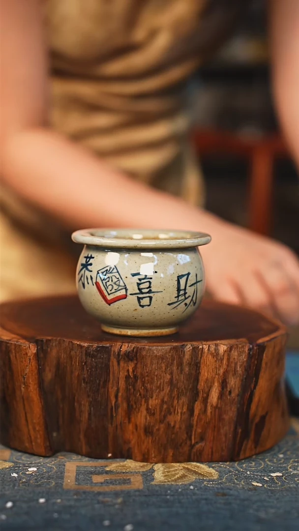 【闪购商品】瓷片手工手绘，高温釉下彩