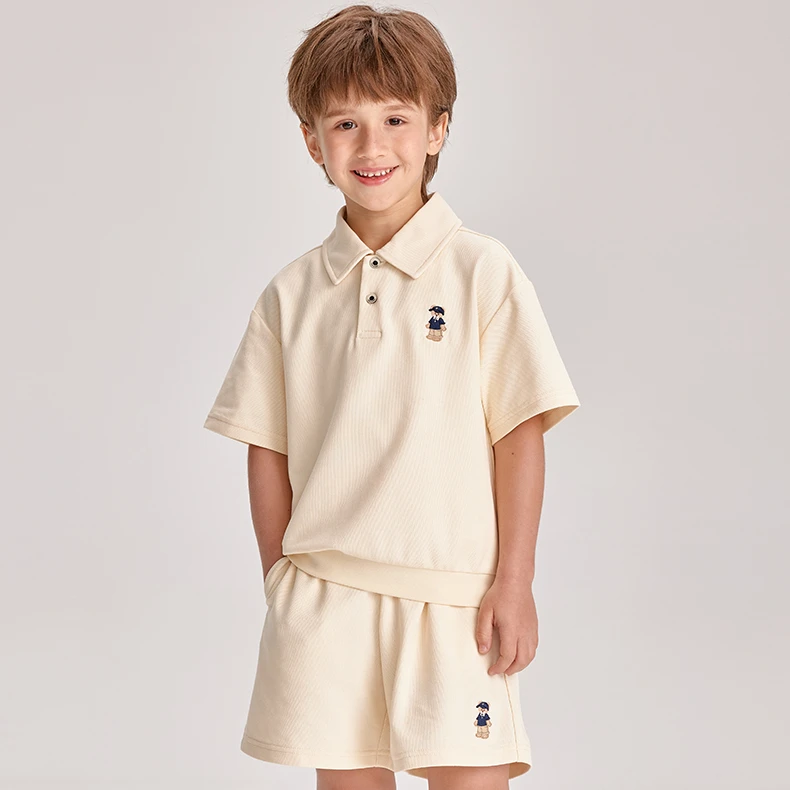 (直播扣号)男童上衣(疯狂小洋妹)儿童时尚百搭夏季宽松中大童翻领