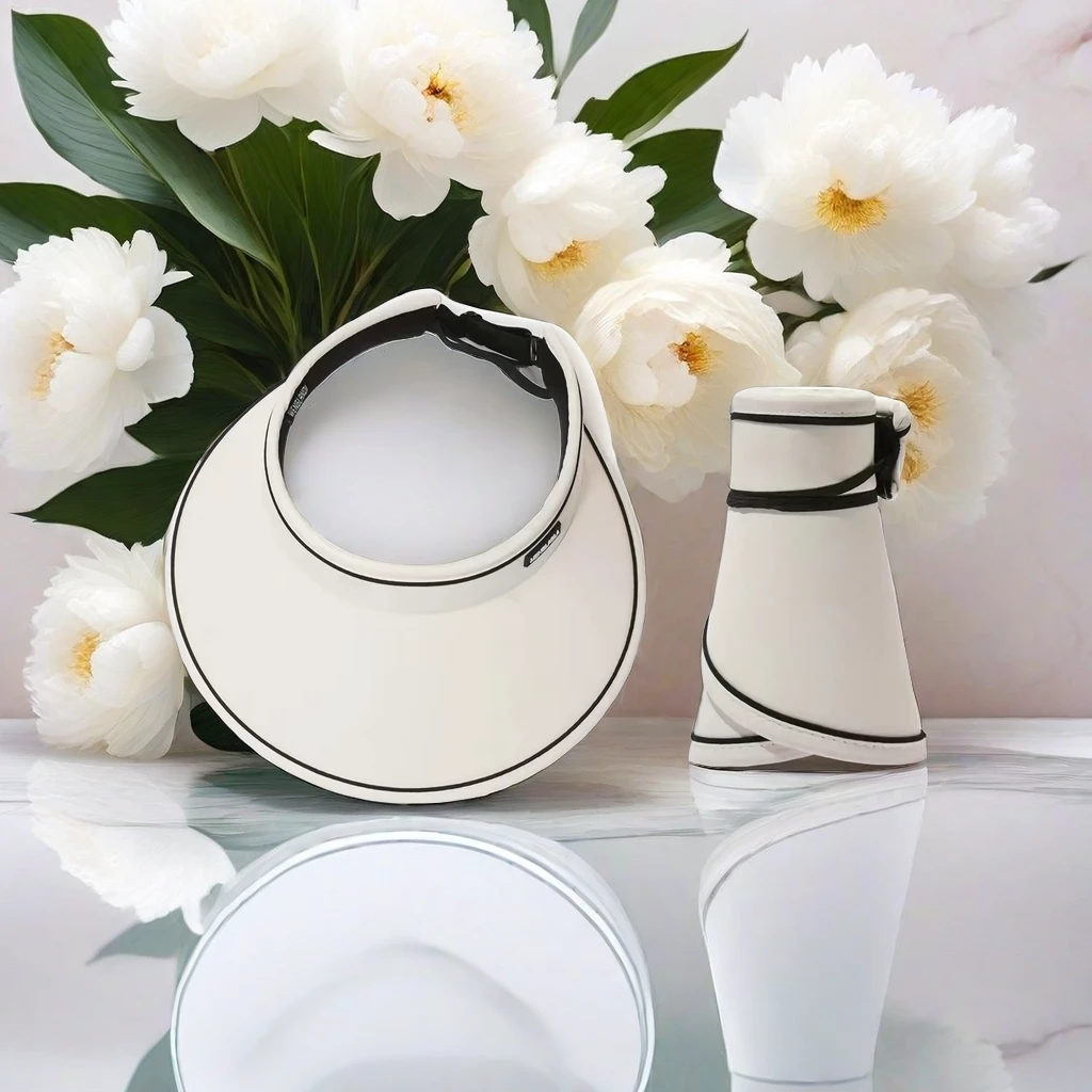 防紫外线遮阳帽防晒帽大檐空顶夏季帽子透气折叠防护便携式X