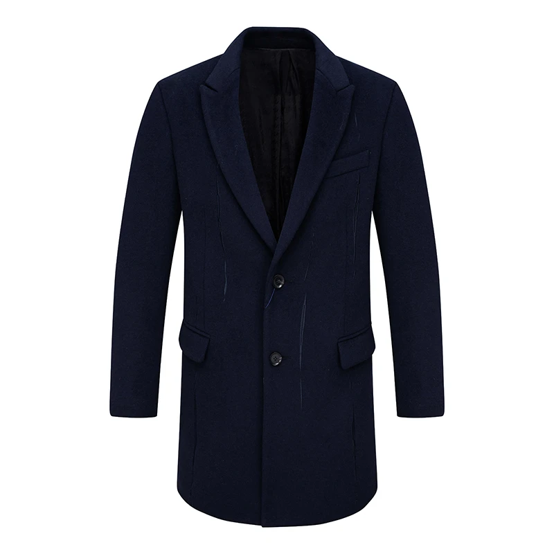 AL164澳秋冬男式毛呢大衣 保暖防风外套时尚都市