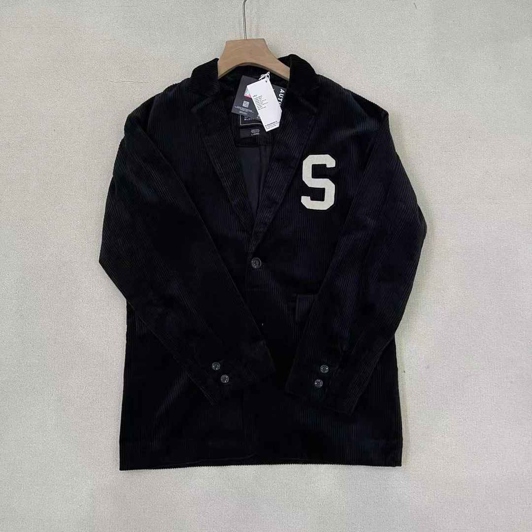 SR 潮牌秋季胸口刺绣贴布休闲梭织外套STH1C1004F 1004F