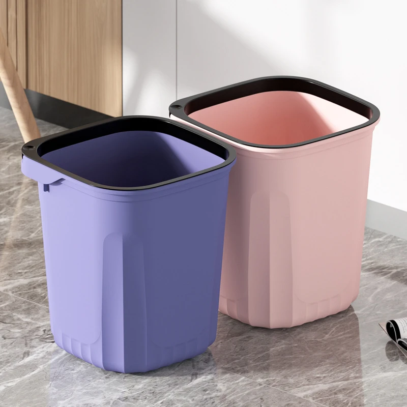 垃圾桶家用加厚大容量轻奢客厅厨房卧室卫生间宿舍无盖垃圾收纳桶