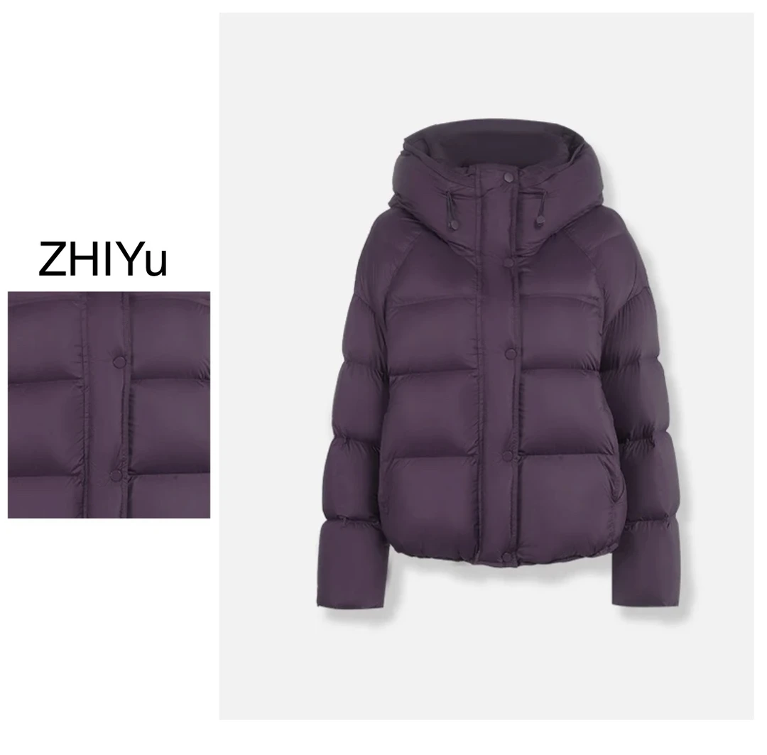 【新品鹅绒】新国标（90）鹅绒系列  泡芙感15D柔软面料韩系防风连帽