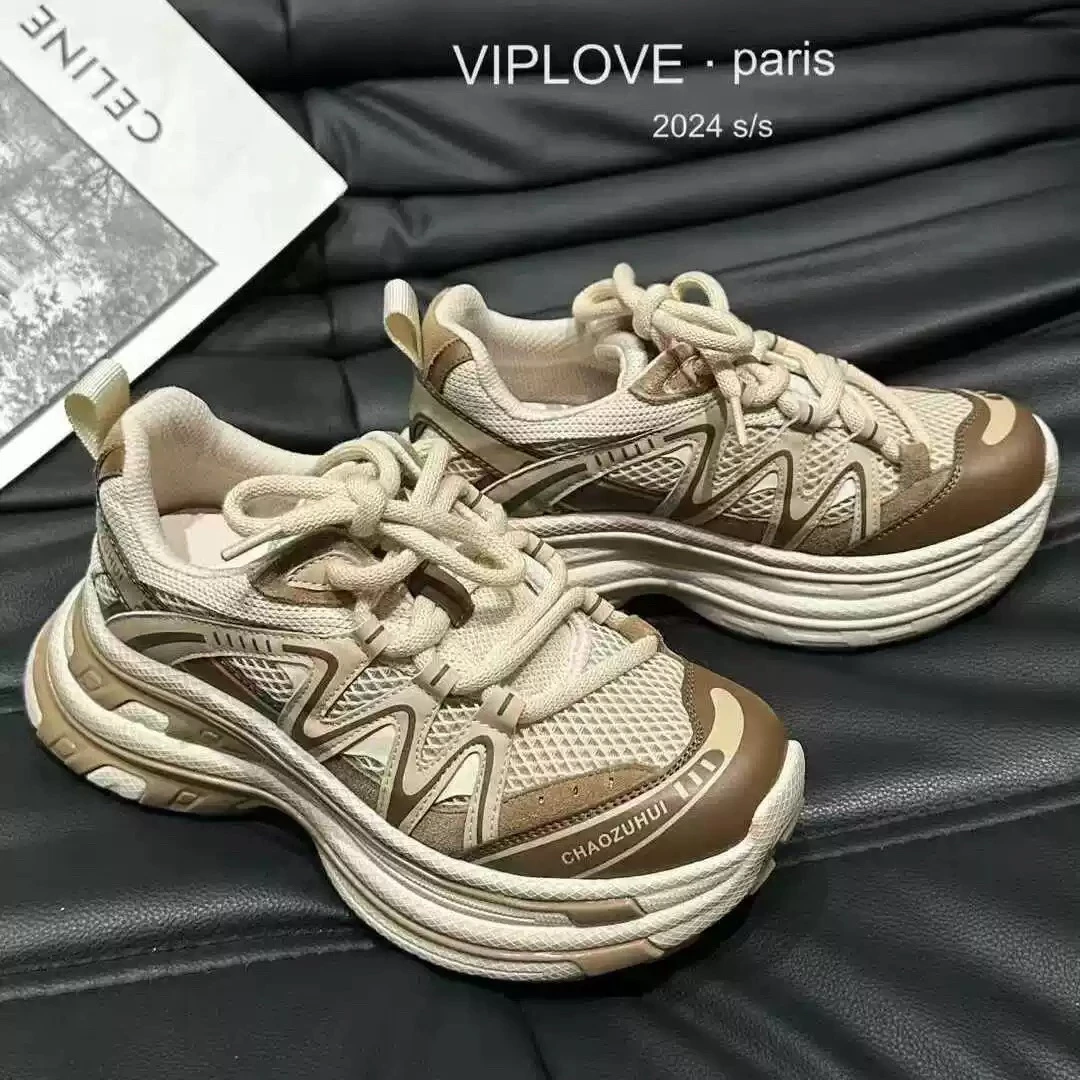 SUSU 小众百搭网红炸街显脚做旧擦色老爹鞋 9877-01(四右3)