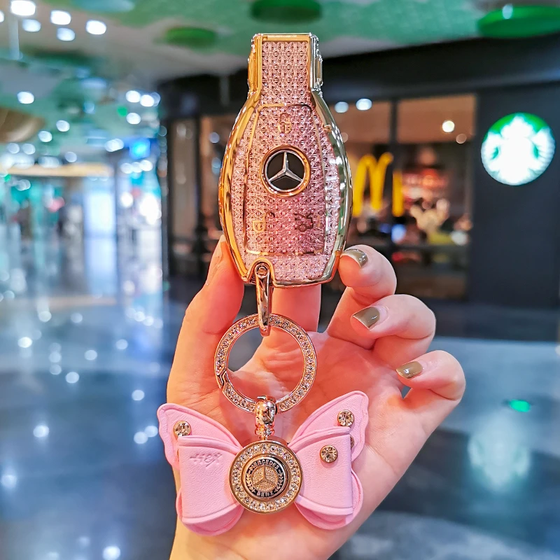 奔驰c200l钥匙套E300L包A180壳GLA200GLC260/GLK300女CLA车载好物