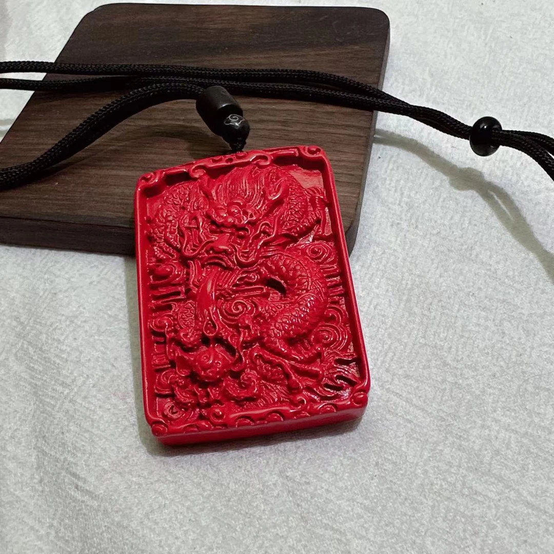 吊坠925银 （老银工厂店）D8   精品时尚龙无事牌吊坠 1118