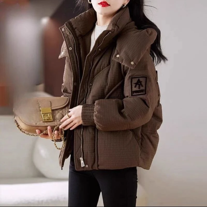 冬季新款小个子时尚百搭加厚棉衣外套2024新款洋气防寒保暖棉服