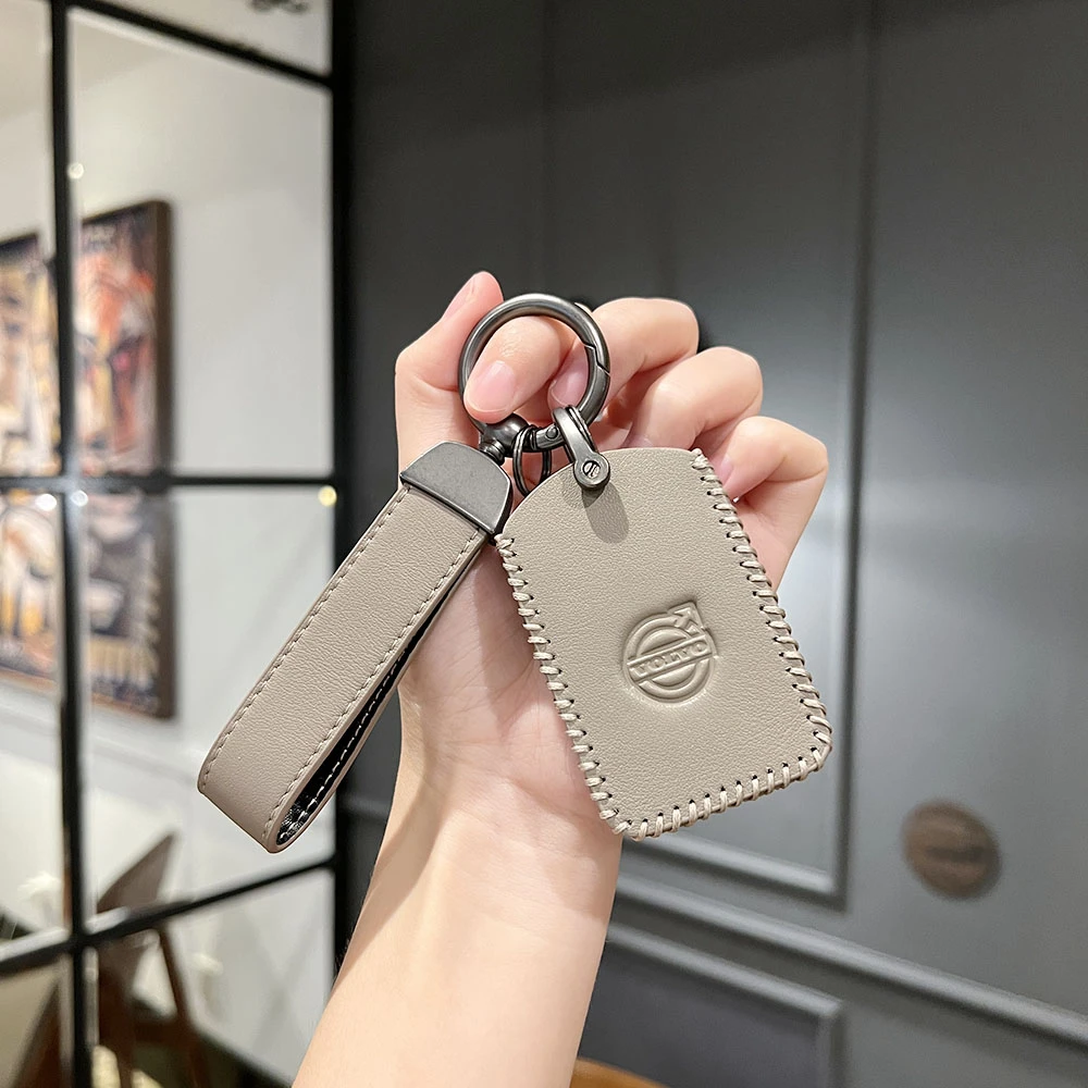 沃尔沃钥匙套volvo车xc60扣s90壳s60真皮套xc40高档xc90 v60 v90