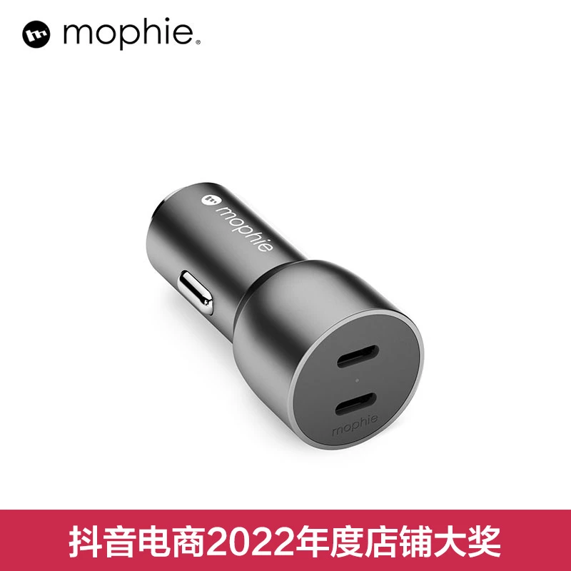 未拆封 Mophie 车载充电器 双typec口40W快充兼容汽车CLA插口