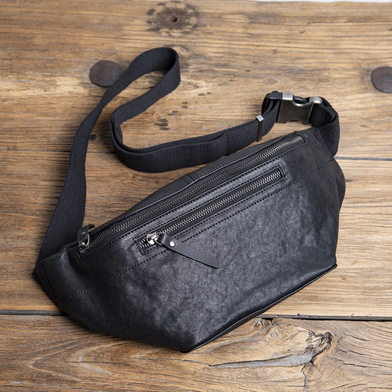 真皮男士包包韩版头层牛皮胸包新款时尚百搭斜肩包休闲单肩斜挎包