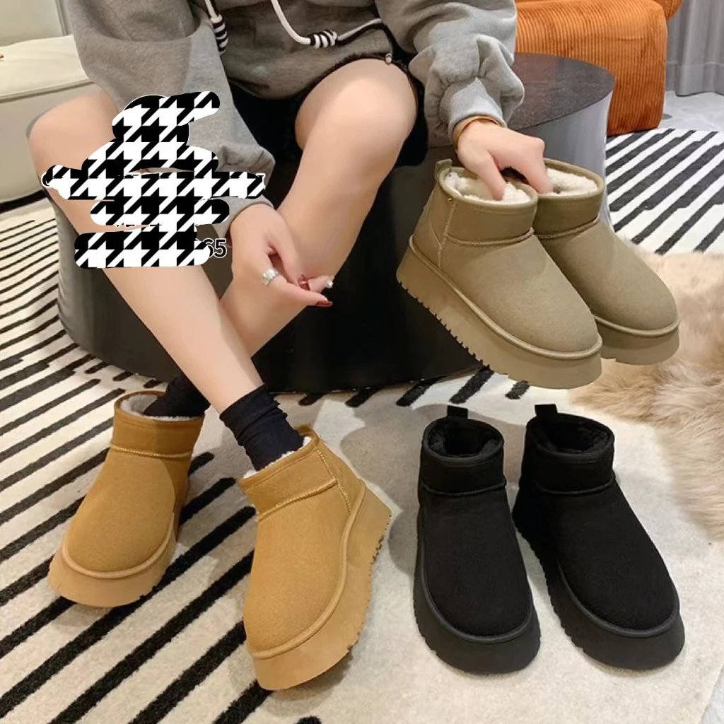 冬季厚底防滑雪地靴女加绒保暖百搭款