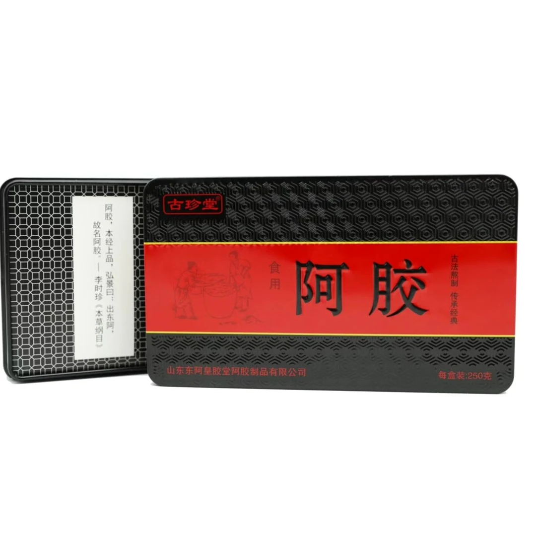 古珍堂阿胶块片250g/盒【4盒2礼袋】