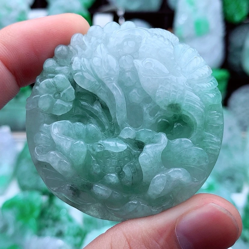 【闪购商品】翡翠颈饰未镶嵌缱***间
