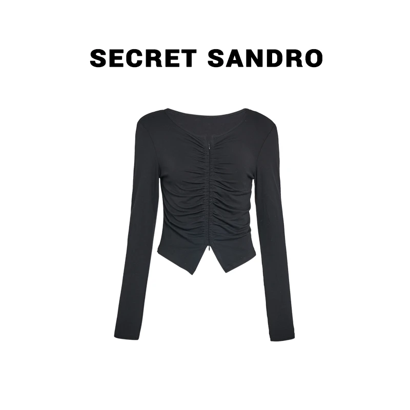 【拉链打底】【张元一专属】Secret Sandro 长袖T恤 T63220609Y