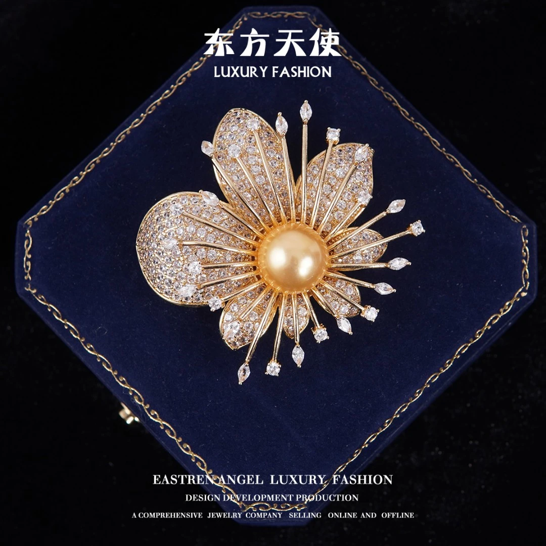 锌合金胸针 z01-5-039[平台补贴] 新款大衣西装配饰感精致胸针