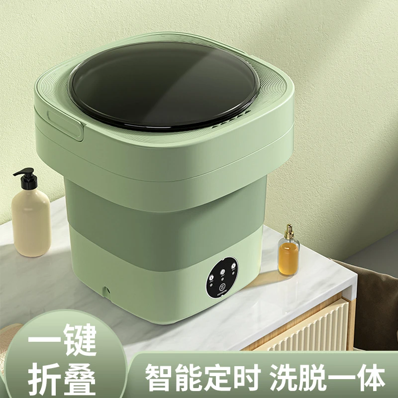 出口英国折叠衣机小型迷你自动脱一体全宿舍清专用袜子内衣裤
