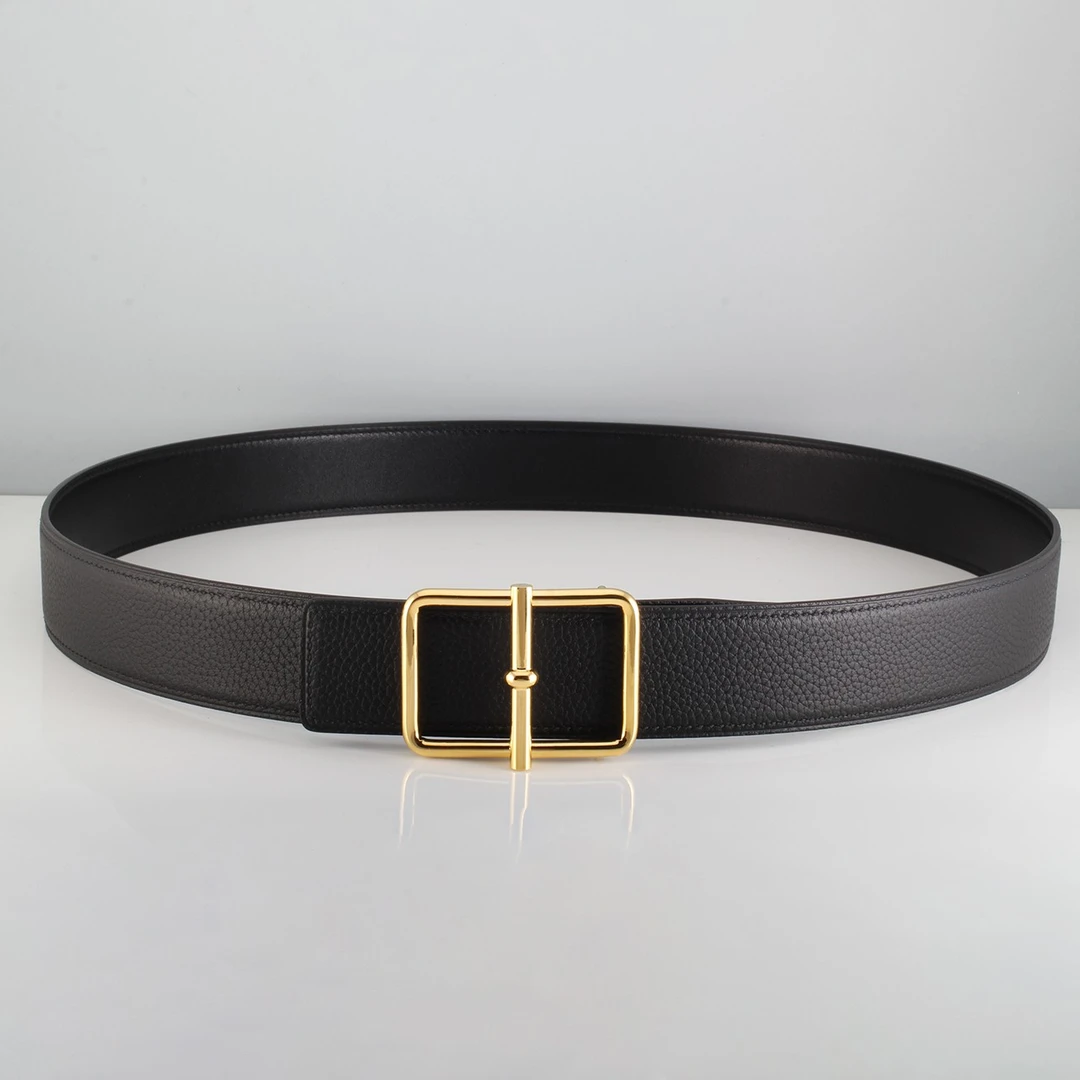 比H扣好看 奢侈品大牌男士高档皮带真皮日字扣腰带商务纯牛皮裤带