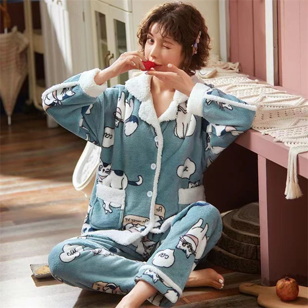 毛绒睡衣舒适保暖可爱学生党必备家居服