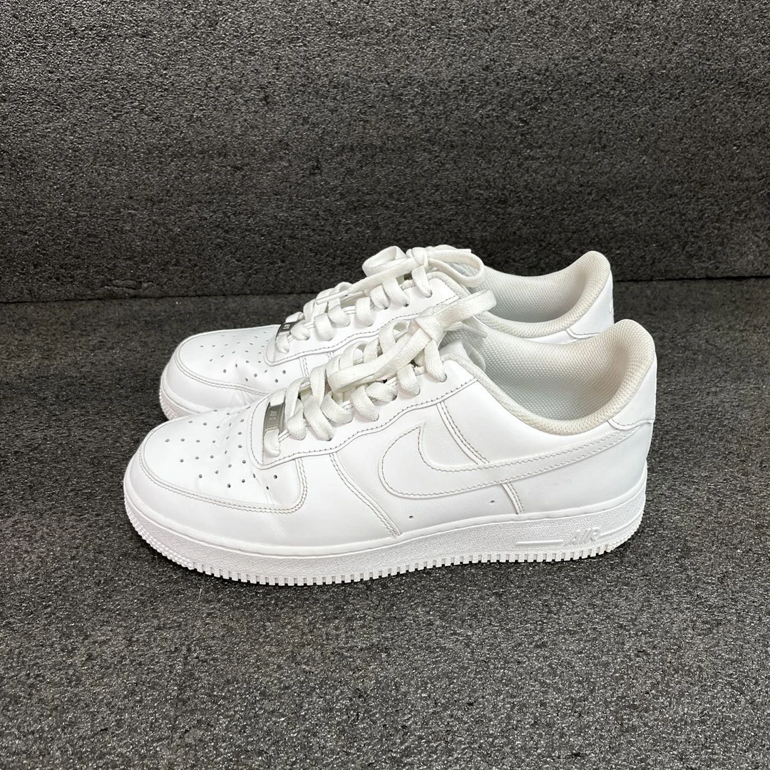 Nike/耐克43码/原盒鞋面皮裂/空军一号纯白板鞋/CW2288-111