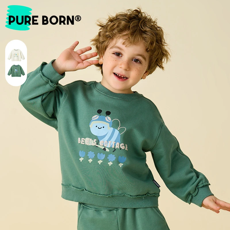 【小蜜蜂卫衣】博睿恩男女童宝宝春秋季卫衣儿童休闲圆领卡通长袖t