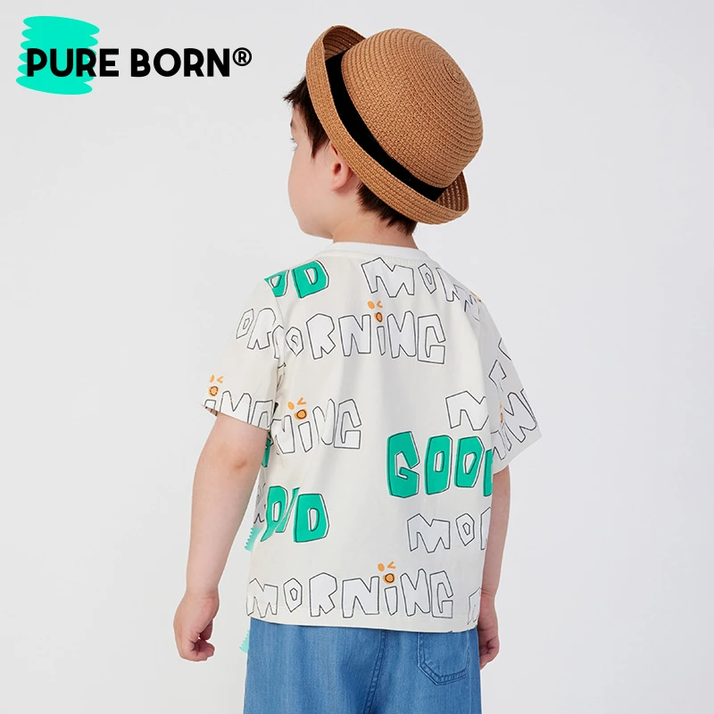 【雪糕棉T恤】博睿恩儿童夏季凉感短袖休闲百搭宝宝印花圆领上衣