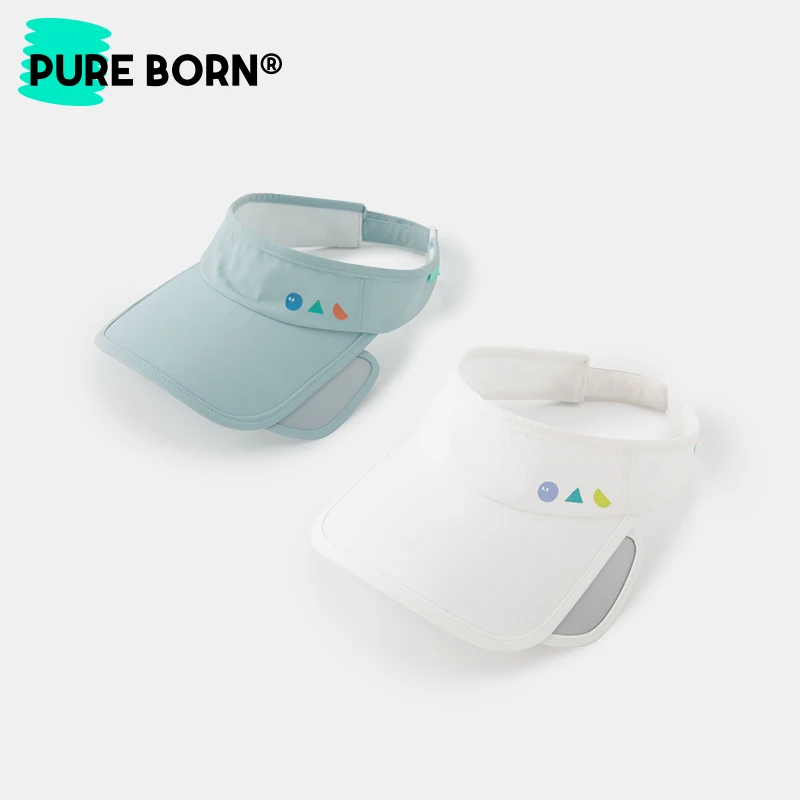 【宽沿遮阳帽】男女宝宝夏季儿童透气空顶伸缩帽檐户外防紫外线帽子