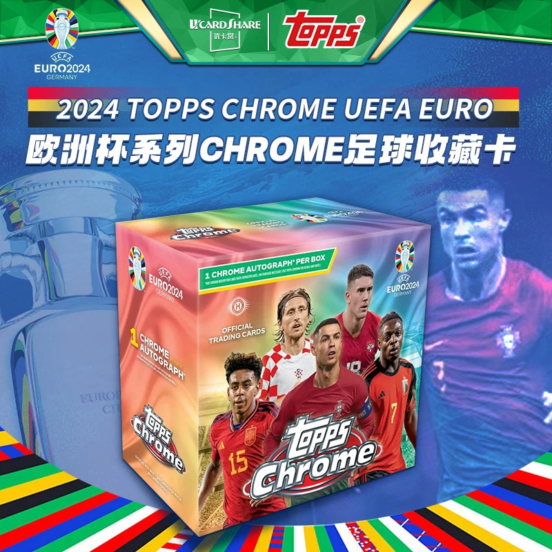 2024 Topps 欧洲杯 Chrome UEFA Euro Hobby 足球球星卡 优卡赏