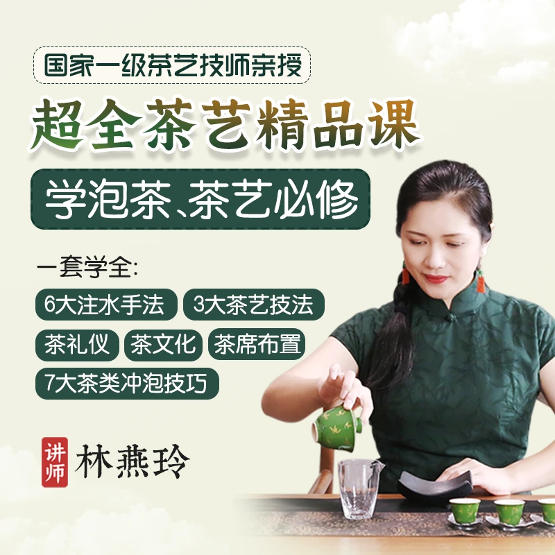 超全茶艺教学精品课国家一级技师授课茶艺泡茶茶艺师培训茶道视频