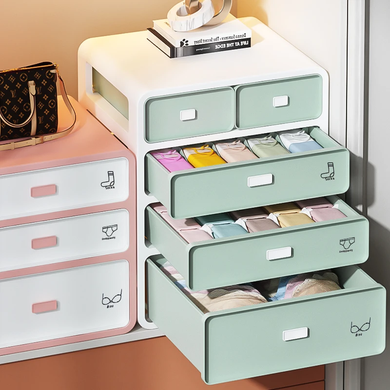内裤收纳盒内衣袜子收纳神器衣柜整理盒抽屉式整理箱家用宿舍ins