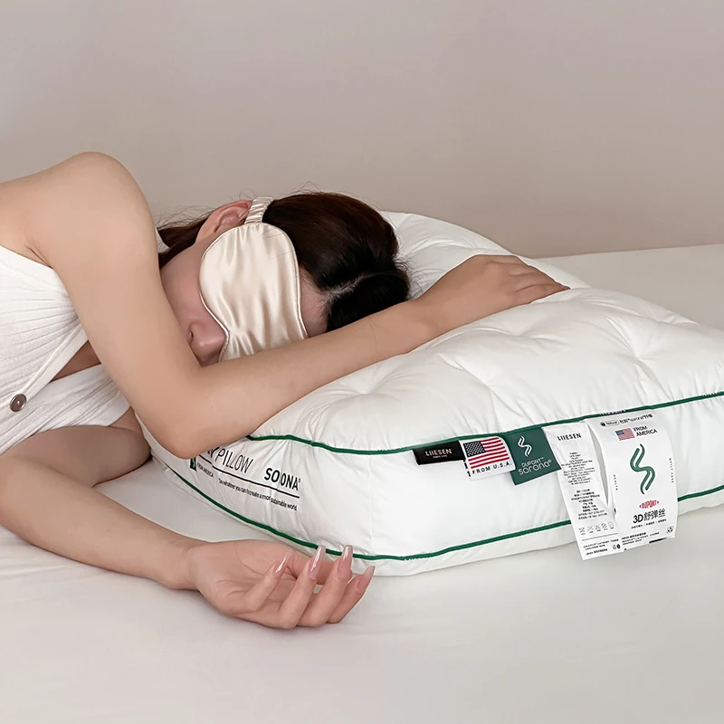 莉姐【 摩娅枕芯系列-杜邦】全棉A类3D生物基杜邦超柔高弹枕