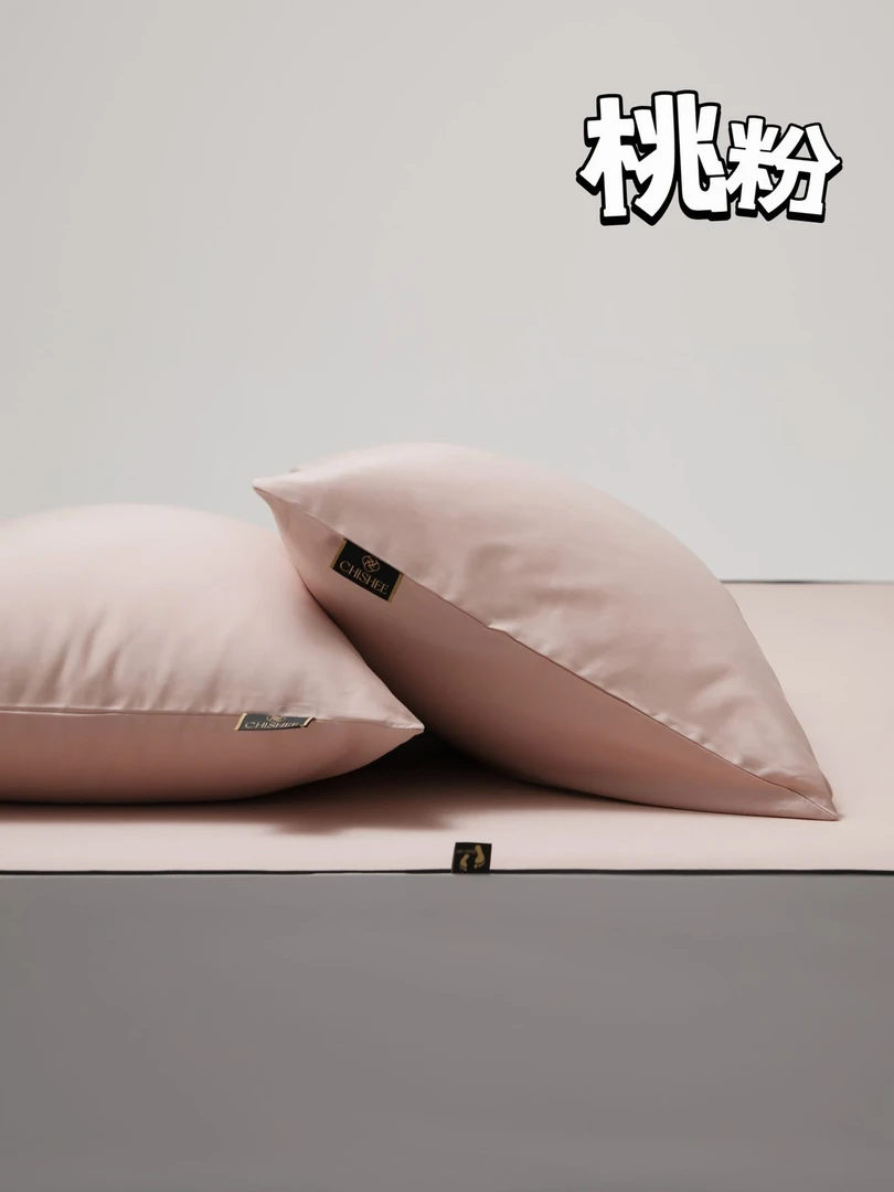 莉姐-正宗长绒棉枕头套高级感纯棉全棉枕套一对装