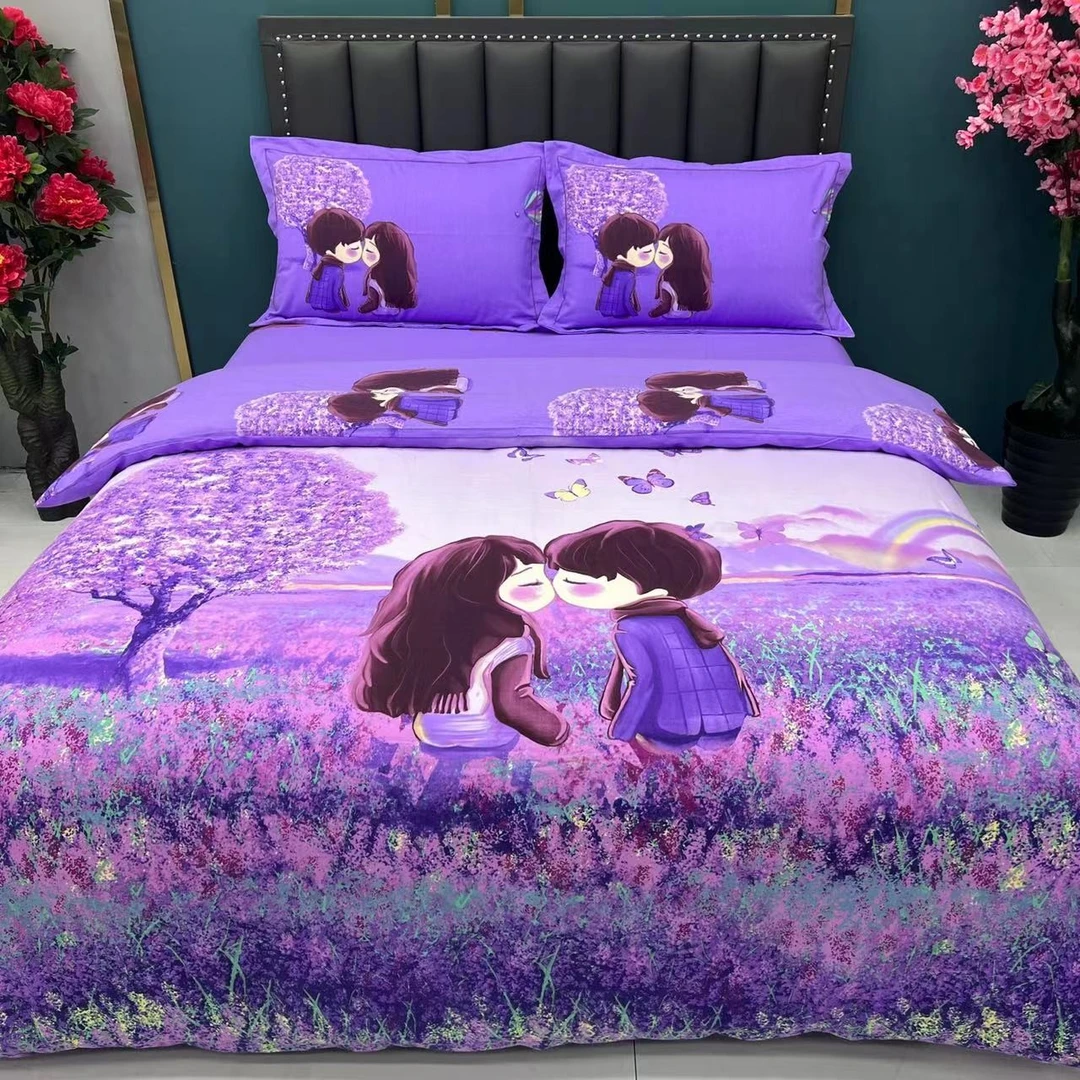 【小明】悄悄爱 全棉四件套加厚大阪版四季款四件套