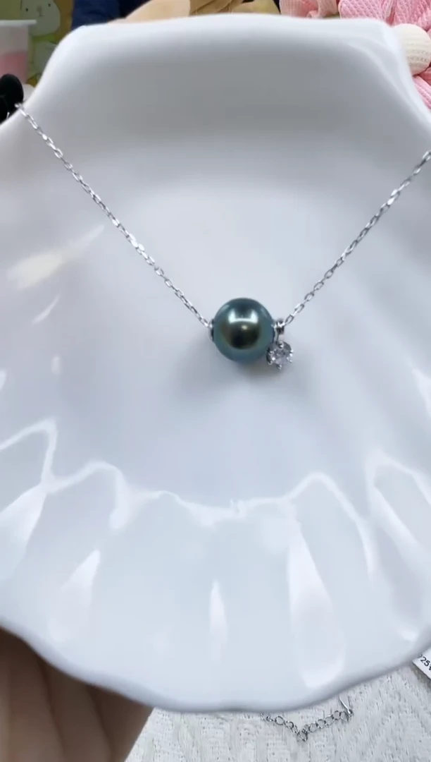 【闪购商品】海水珍珠AZ银S925镶嵌海水珍珠路路通吊坠@@HX204