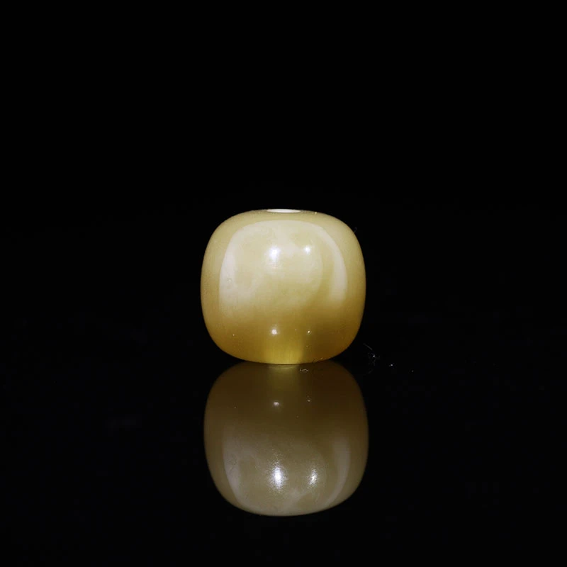 10蜜蜡老型金白溶洞精工单株天然琥珀散珠珠子配饰墩子[10]