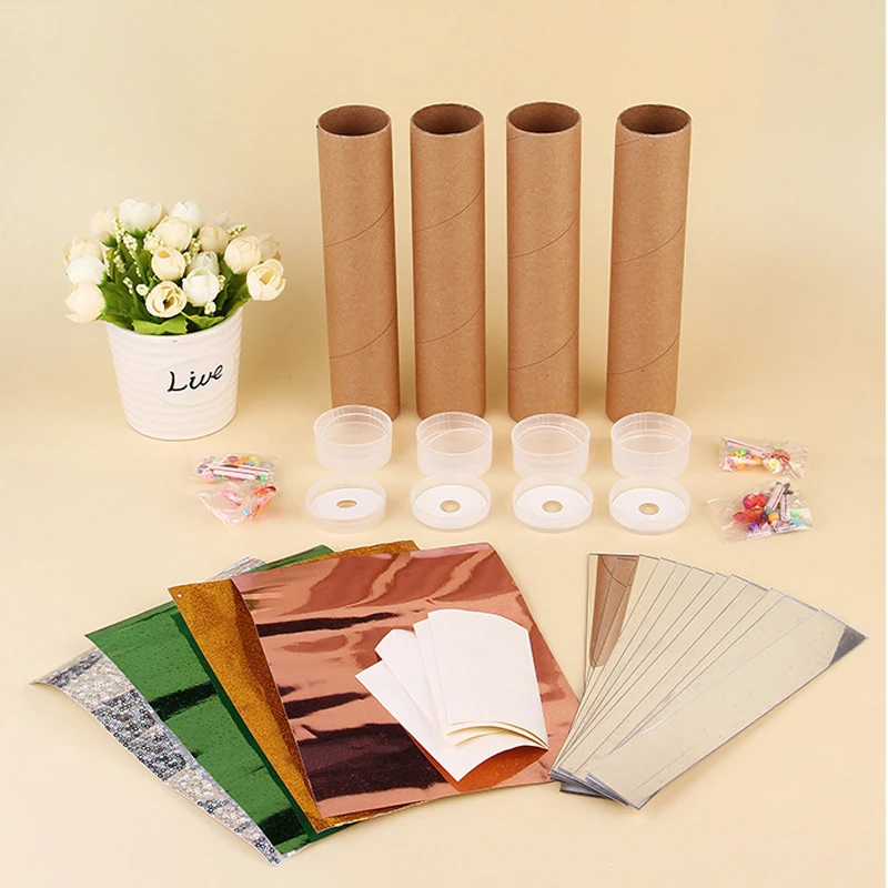 diy万花筒幼儿园儿童手工制作材料包自制科学实验套装科技小发明